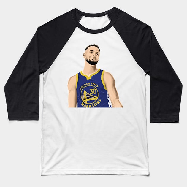 Stephen Curry Golden State Warriors Baseball T-Shirt by knnthmrctn